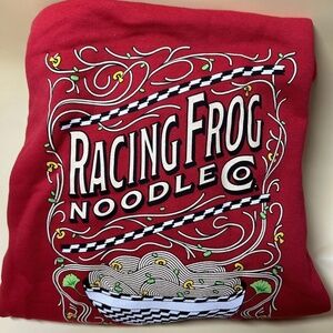 Meow Wolf Racing Frog Noodle Company Red Frog Unisex Hoodie XS Extra-Small